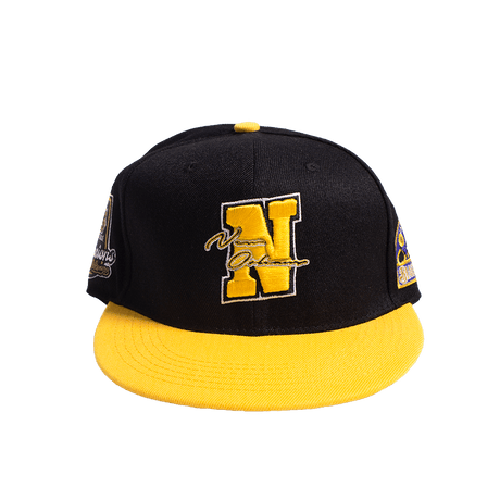 NEW ORLEANS BLACK PELICANS CHAMPS FITTED HAT - Allstarelite.com