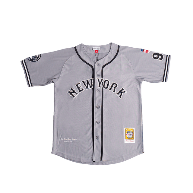 NEW YORK BLACK YANKEES OFFICIAL BUTTON DOWN JERSEY - Allstarelite.com