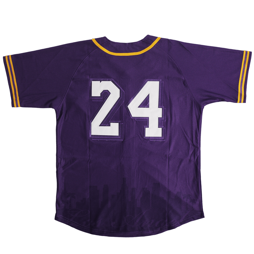 NIPSEY CRENSHAW PURPLE ALT BASEBALL JERSEY - Allstarelite.com