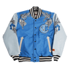 NIPSEY HUSSLE CRENSHAW VARSITY JACKET IN BLUE - Allstarelite.com