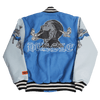 NIPSEY HUSSLE CRENSHAW VARSITY JACKET IN BLUE - Allstarelite.com