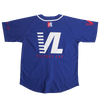NIPSEY HUSSLE VICTORY BASEBALL JERSEY BLUE - Allstarelite.com