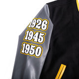 NOLA Black Pelicans Negro League Varsity Jacket In Black - Allstarelite.com