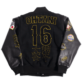 OHTANI JAPAN BLACK VARSITY JACKET - Allstarelite.com