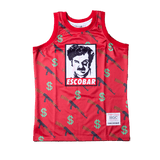 PABLO ESCOBAR RED BASKETBALL JERSEY - Allstarelite.com