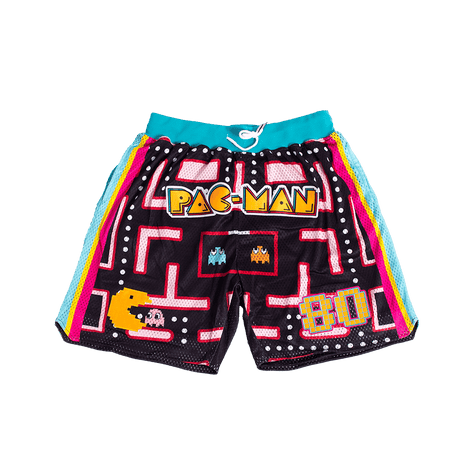 PAC MAN BASKETBALL SHORTS BLACK/MULTI - Allstarelite.com