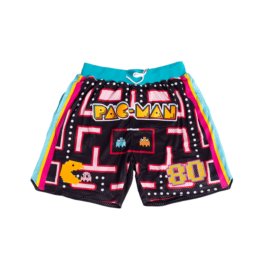 PAC MAN BASKETBALL SHORTS BLACK/MULTI - Allstarelite.com
