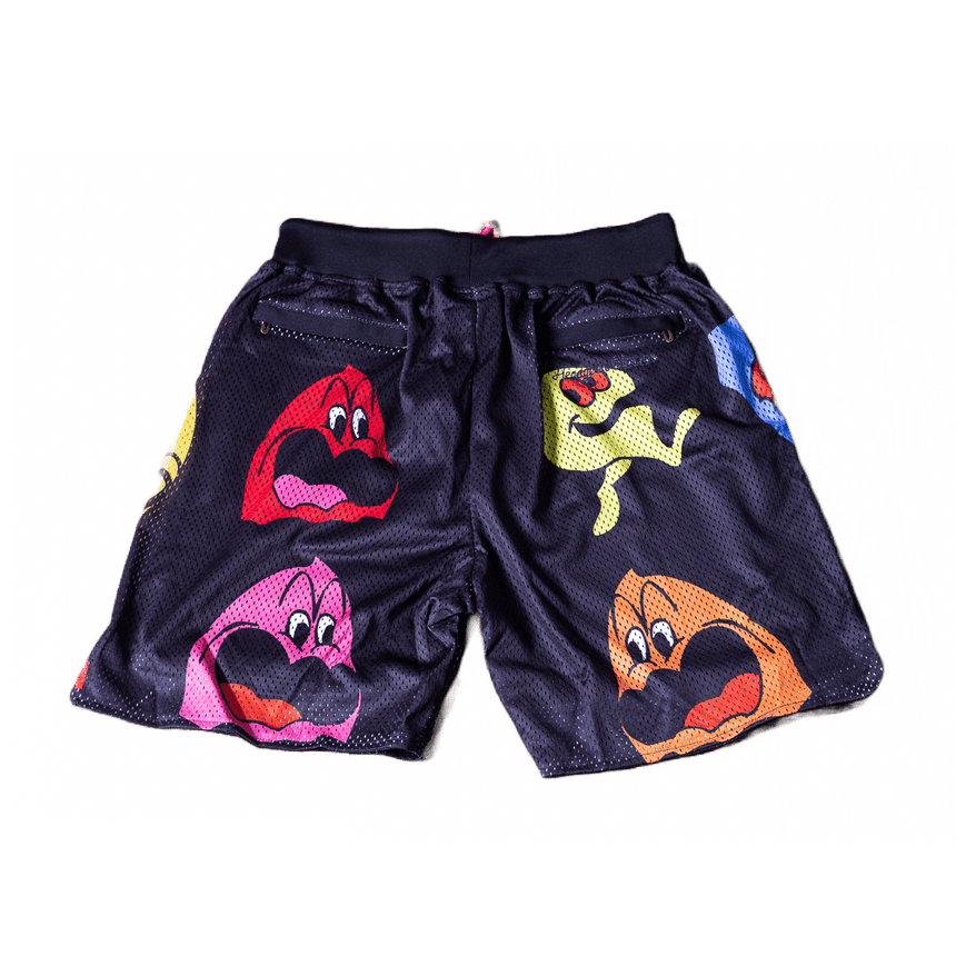 PACMAN BASKETBALL SHORTS BLACK - Allstarelite.com