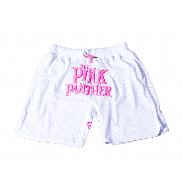 PINK PANTHER BASKETBALL SHORTS WHITE - Allstarelite.com