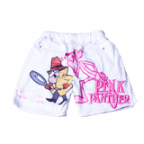 PINK PANTHER BASKETBALL SHORTS WHITE - Allstarelite.com