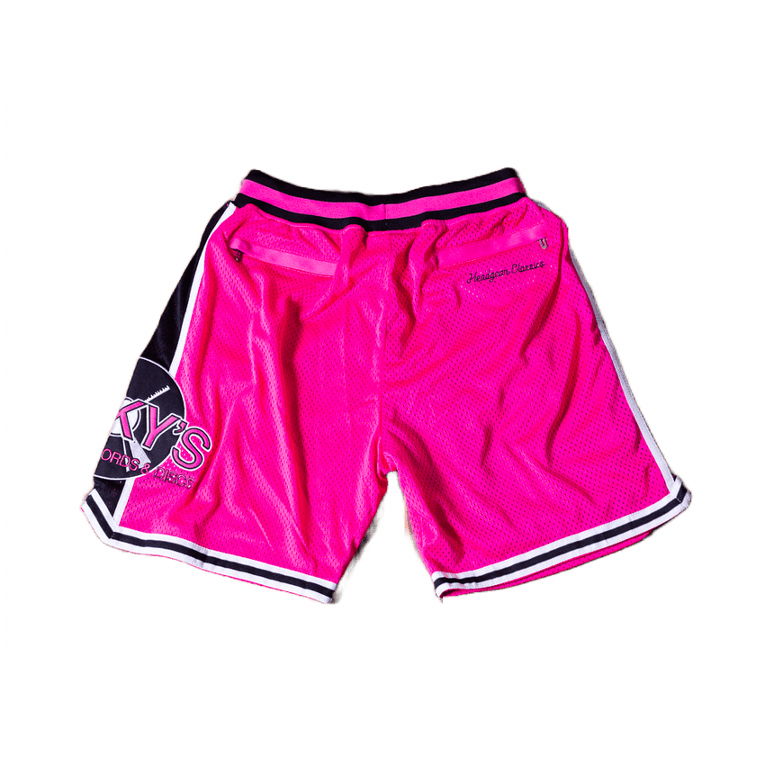PINKYS RECORDS PINK BASKETBALL SHORTS - Allstarelite.com
