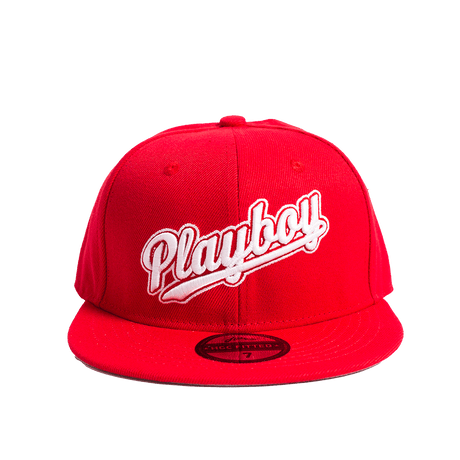 PLAYBOY STAY PLAYFUL RED FITTED HAT - Allstarelite.com