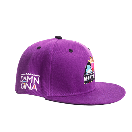 PURPLE DAMN GINA FITTED HAT - Allstarelite.com