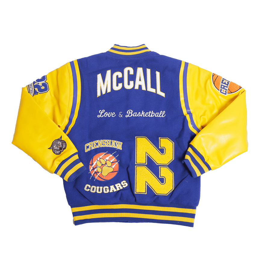 QUINCY MCCALL "22" LOVE AND BASKETBALL VARSITY JACKET - Allstarelite.com