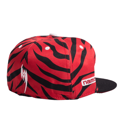 RED AND BLACK TEKKEN ZEBRA FITTED HAT - Allstarelite.com