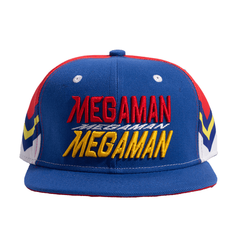 RED/BLUE MEGAMAN ZIGZAG FITTED HAT - Allstarelite.com