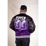 SCOTTIE PIPPEN HIGH SCHOOL BASKETBALL SATIN JACKET - Allstarelite.com