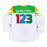 SESAME STREET YOUTH HOCKEY JERSEY WHITE - Allstarelite.com