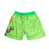 SPRAYPAINT FRESH PRINCE BASKETBALL SHORTS GREEN - Allstarelite.com