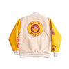 The Fresh Prince Bel-Air Academy Varsity Jacket In Tan/Yellow - Allstarelite.com
