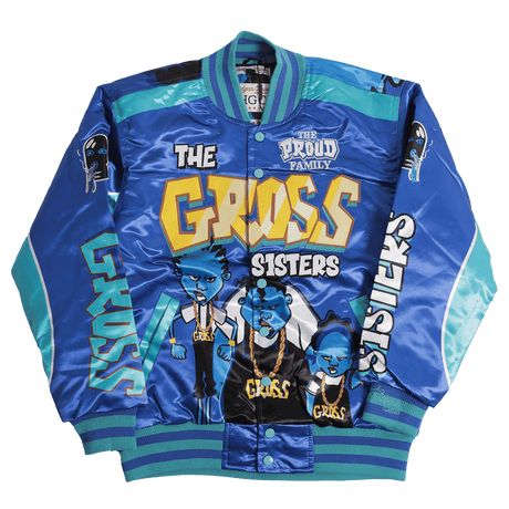 THE PROUD FAMILY GROSS SATIN JACKET NAVY - Allstarelite.com