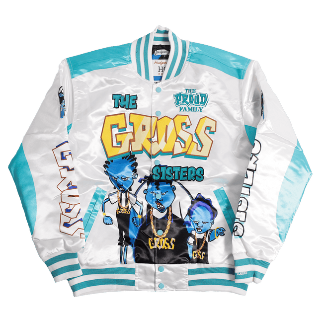 THE PROUD FAMILY GROSS SATIN JACKET WHITE - Allstarelite.com