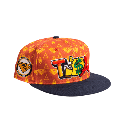 TISA VISION LEATHER PRINTED FITTED HAT - Allstarelite.com