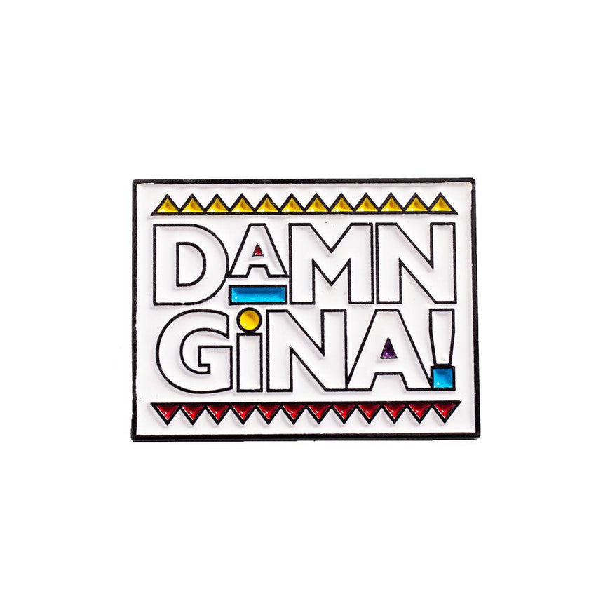 WHITE DAMN GINA PIN - Allstarelite.com