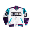 WHITE MARTIN 8 BALL SATIN JACKET - Allstarelite.com