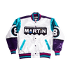 WHITE MARTIN 8 BALL SATIN JACKET - Allstarelite.com