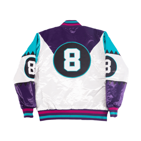 WHITE MARTIN 8 BALL SATIN JACKET - Allstarelite.com