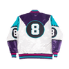 WHITE MARTIN 8 BALL SATIN JACKET - Allstarelite.com