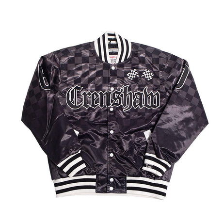 YOUTH BOOGIE CRENSHAW SATIN JACKET BLACK - Allstarelite.com