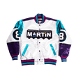 YOUTH MARTIN 8 BALL AQUA SATIN JACKET - Allstarelite.com