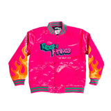YOUTH PINK FLAME FRESH PRINCE SATIN JACKET - Allstarelite.com