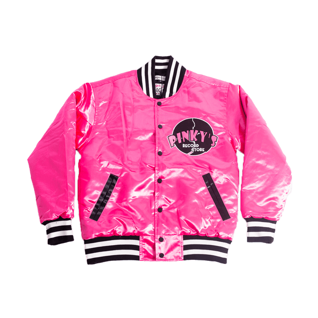 YOUTH PINKY'S RECORDS SATIN JACKET - Allstarelite.com